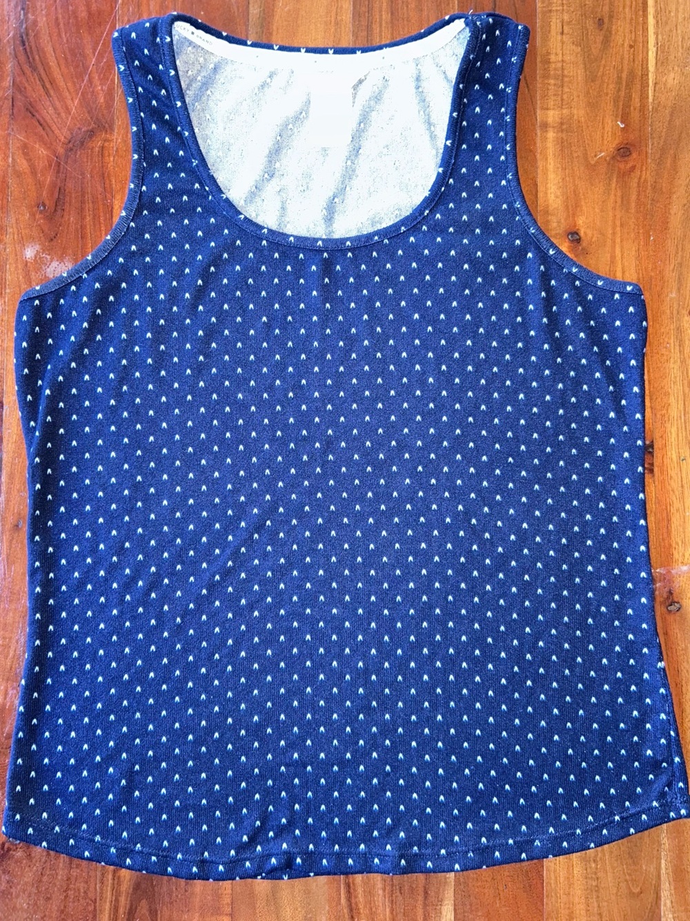 Lucky Brand Knit Tank Top Navy Blue Small